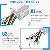 Ezweiji Brushless Motor Controller with Waterproof LCD Display Panel, 36V/48V 350W Electric Scooter Controller Kit for Electric Bicycle Scooter #4
