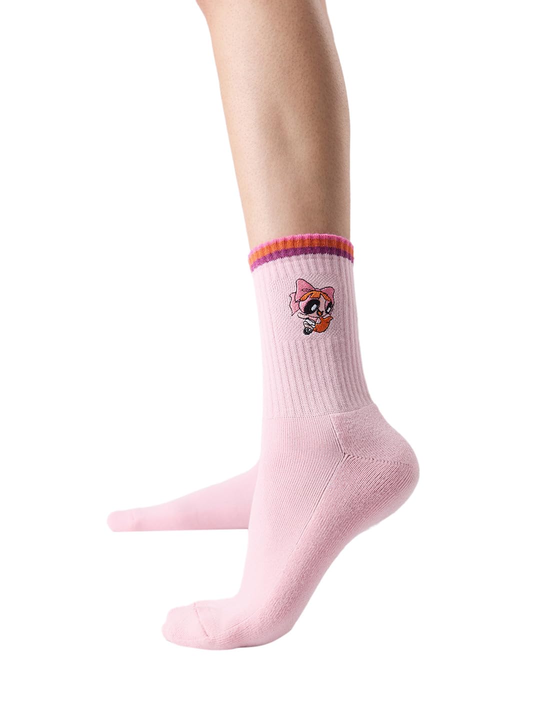 the souled store Superman: Classic Logo Socks | Premium Cotton Blend Crew Length Printed Unisex Footwear | Iconic Superhero Themed Casual Accessories – Free Size-picture-14