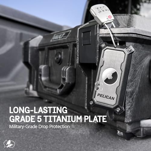 Pelican AirTag Tracker Luggage Lock with Luggage Tag - Brushed Titanium - image 5