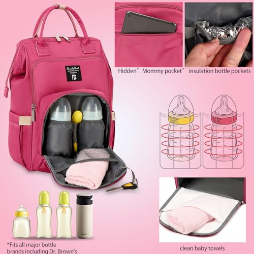 Sac à dos à langer Pomelo Best grande capacité avec tapis imperméable - 2