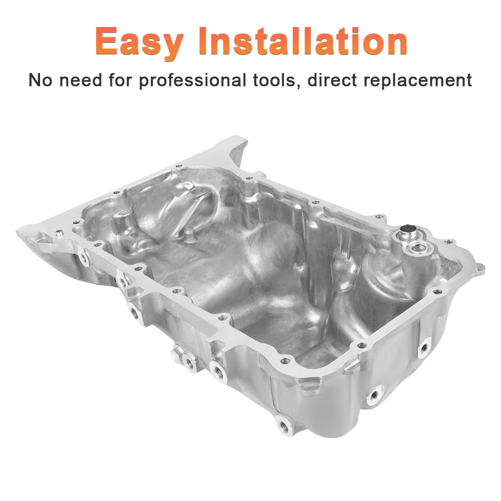 Bandeja de aceite de motor con tapón de drenaje compatible con Honda Civic 2006-2011 L4 1.8L Repuesto para 11200R1AA00 11200RNAA00 11200RNAA01 264-382