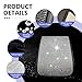 Foelony 2 PCS Bling Car Headrest Covers, Stylish Rhinestone Head Rest Cover Protector with Snap, Easy to Install Car Interior Decoration Accessories, Universal for Most Cars (Silver)