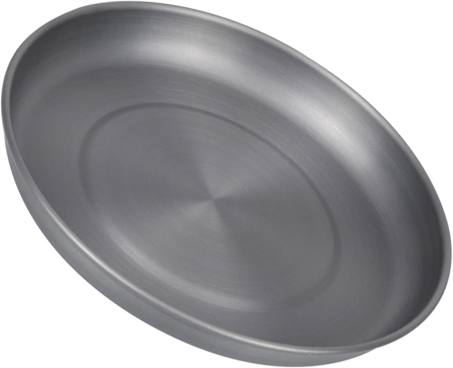 Kisangel Portable Stainless Steel Bbq Plate Camping Dinner Plate for Outdoor Picnic, Barbecue Snack Dish, Lightweight Camp Kitchen Tableware for Hiking and Self-driving Trips