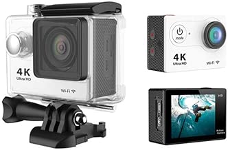 QYL Camera 4K Sports DV Intelligent High Definition Outdoor Waterproof Camera White Wifi Sports Camera Inch LCD Screen Portable Camera Color White QYL Camera 4K Sports DV Intelligent High Definition Outdoor Waterproof Camera White Wifi Sports Camera Inch LCD Screen Portable Camera Color White