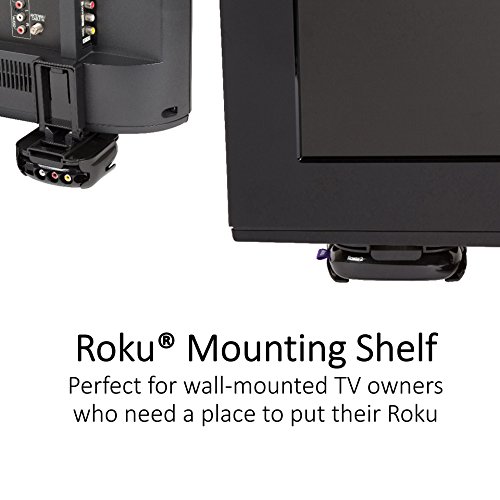TotalMount Roku Mounting Shelf and Remote Holder (Compatible with Roku 3, Roku 2, and Roku 1)