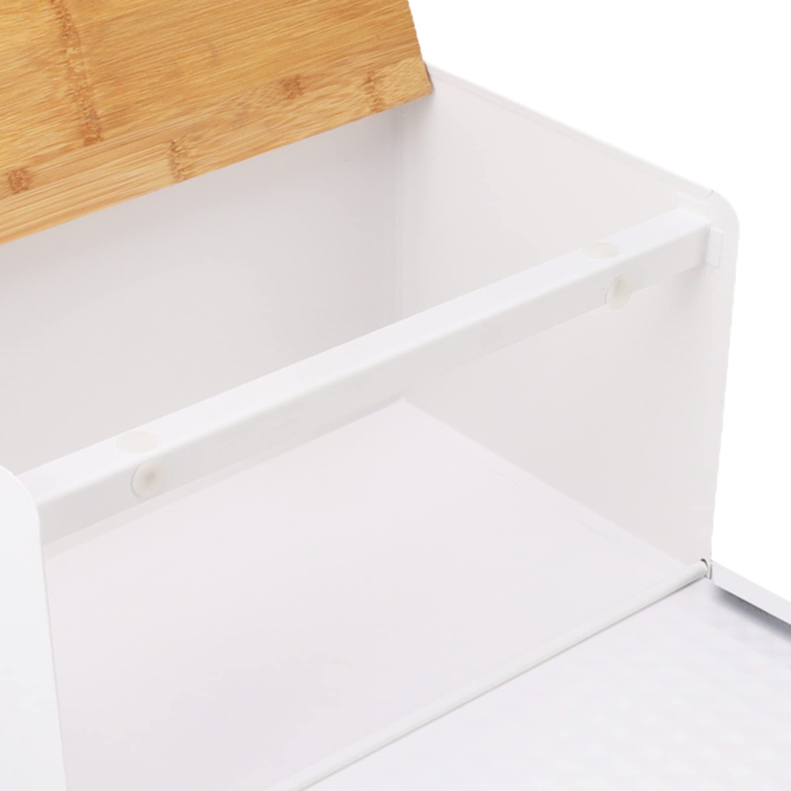 Scatola per il Pane in Legno, per Cuocere il Pane, in Sovrappeso, di Grande capacità, in Legno di bambù, in Ferro, per il Pane, per la Spazzatura, per il Pane, per la Spazzatura