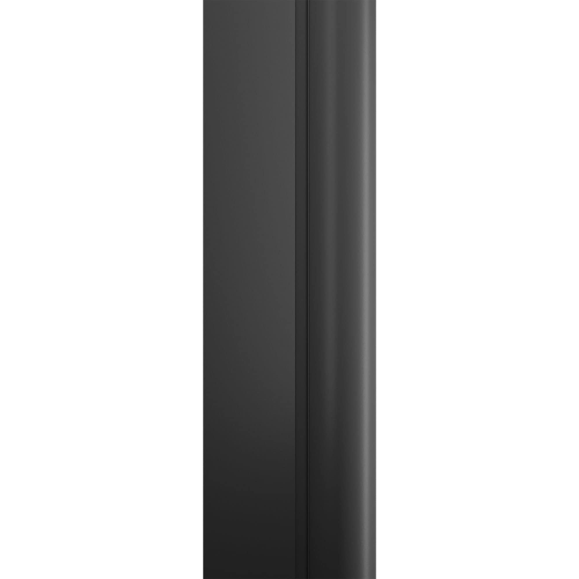 Schulte Duschwand für Badewanne 140 x 70 cm1-teilig, zur Klebemontage ohne Bohren, Sicherheitsglas ESG BlackStyle, inkl. Handtuchhalter, D1341-F 68 50