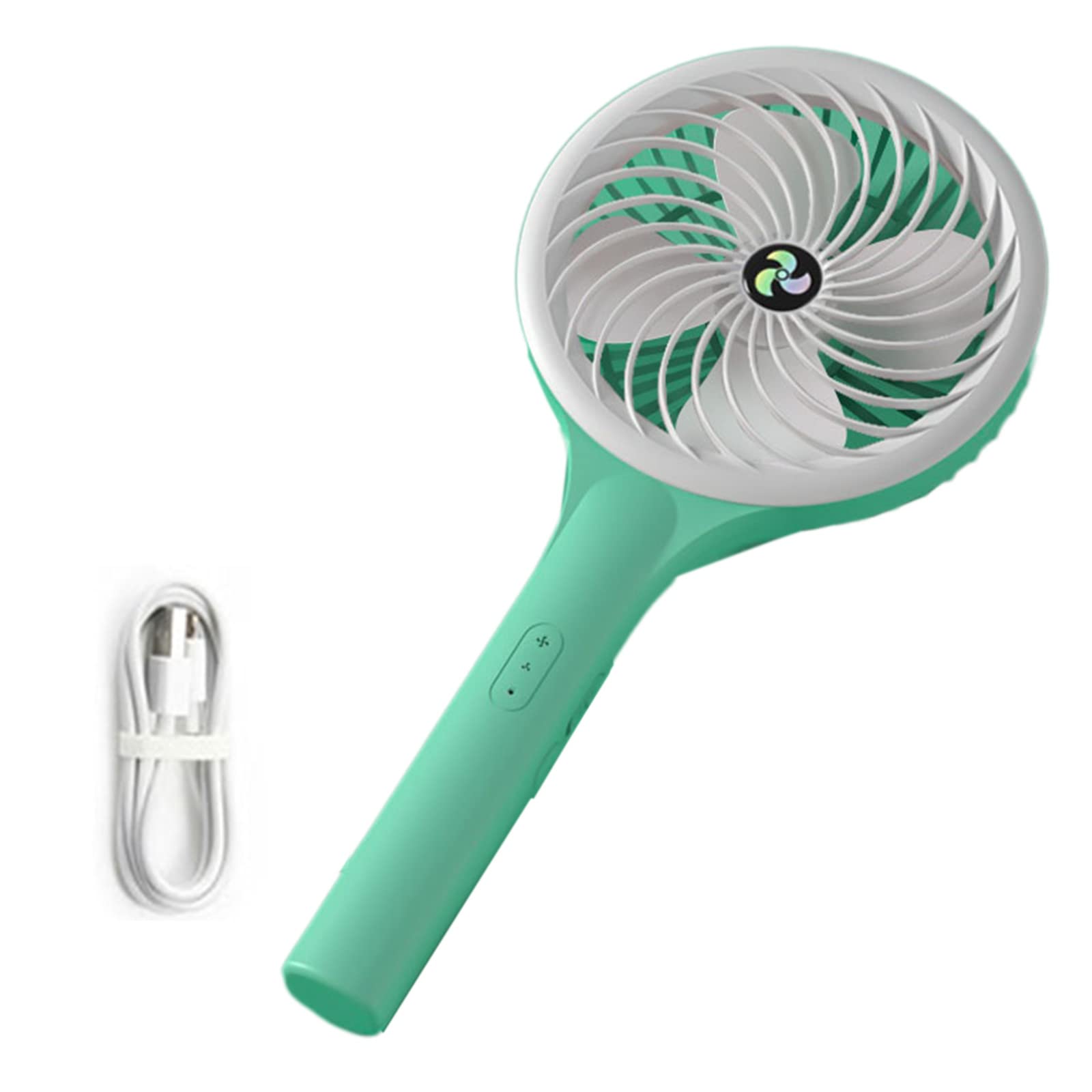 Ventilador de mano recargable ajustable de 3 velocidades portatil para exterior