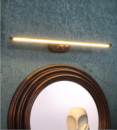 Image of Groeien Pack of 2 | 6 WATT LED 3 Color Black Body Rose Gold Picture Photo Frame /Mirror Bathroom Wall Light with Adjustable Head(Warm+Natural+Coolwhite)(Black,Rosegold)