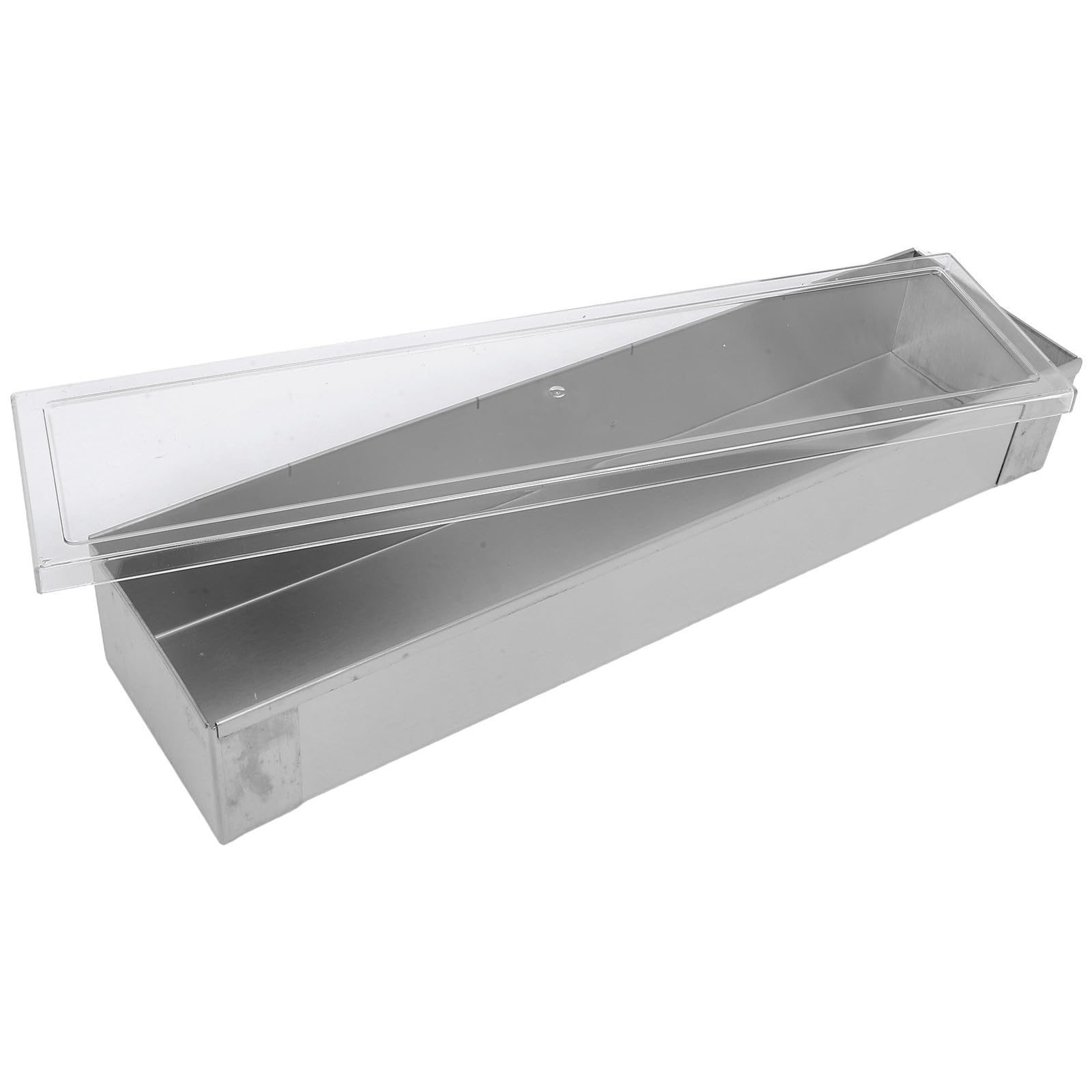 Molde Rectangular de Acero Inoxidable para Repostería con Tapa, Fácil de Limpiar Marcadores Grabados, Adecuado para Pan y Pasteles en Casa o Profesional