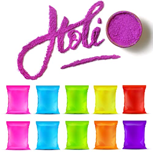 Poudre Holi - Lot de 10 Sachets