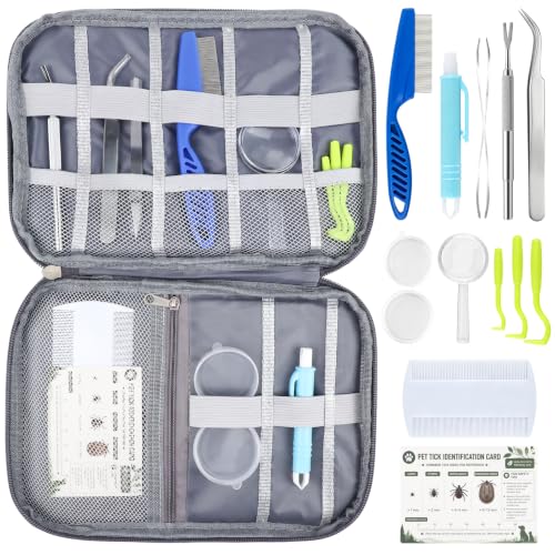 Brinava Tick Removal Tool&Twister Kit for Dogs, Cats