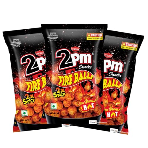 2PM - Fire Balls - Puffed Snacks - Baked Crispy Snacks Ready To Eat - Not Fried - 60 Gm - Pack of 3 - Party Pack (B0DDXZDRN3) Amazon Price History, Amazon Price Tracker