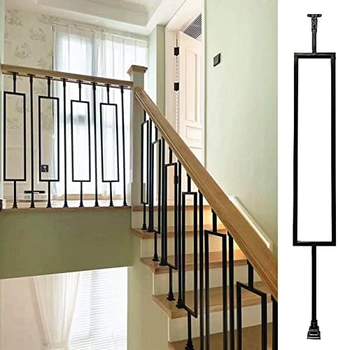 Cuttable Hollow Metal Spindles for Stairs 95cm Oval Iron Balusters Durable & Stylish Design Perfect for Home Renovation & Interior Decoration