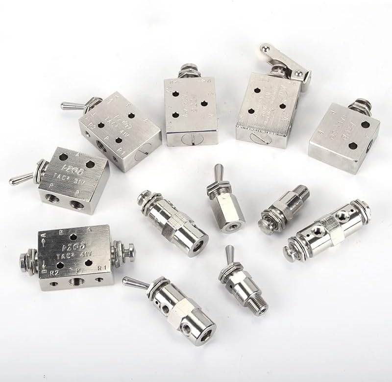 Air Pneumatic Mechanical Valve Toggle Button Switch TAC2-41V 31V 41P 31P 41PP TAC-4V 4P 3P 3V TV-3S (Color : TAC-4P)