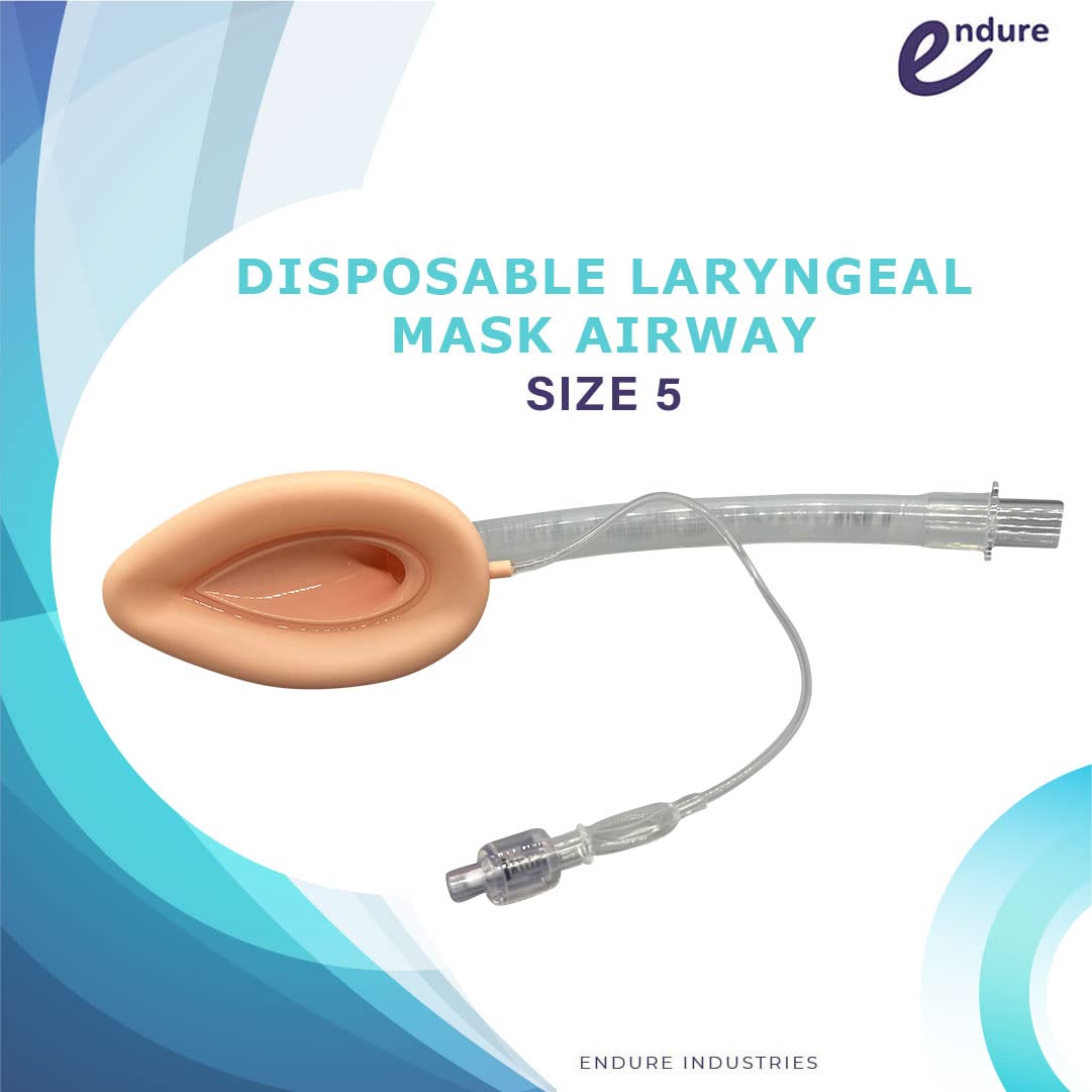 Endure Disposable Laryngeal Mask Airway, LMA, 10 Pack (Size 5)