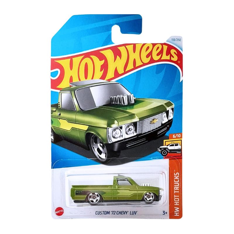 Image of Hot Wheels Custom 72 Chevy Luv HW Hot Trucks Ages 3 and Up 118 /250 (Green)