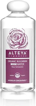 Alteya Organic Rose Water 500 ml - 100% Pure Organic Rosa Damascena Damask Rose Hydrolat - No additives - USDA Certified Organic - Face Toner, Revitalizing Body, Condition Hair & Scalp