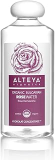 Alteya Organic Rose Water 500 ml - 100% Pure Organic Rosa Damascena (Damask Rose) Hydrolat - No additives - USDA Certified Organic - Face Toner, Revitalizing Body, Condition Hair & Scalp