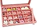 Wudygirl Jewelry Organizer Velvet Jewelry Tray 24 Grid Jewelry Box with Lid Stackable Jewelry Storage Display Earrings Holder Organizer Tray Holder (24 Grid)