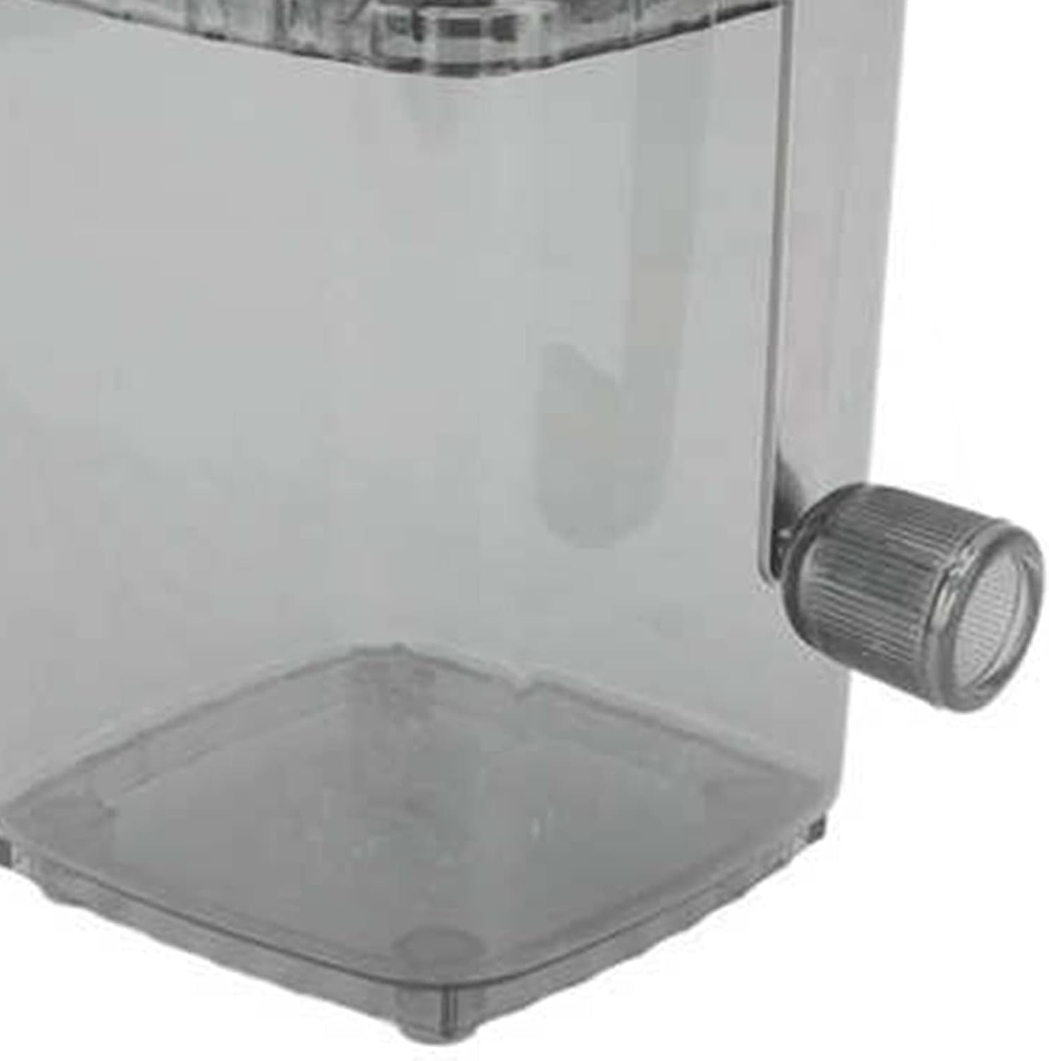1.25L Portable Ice Crusher Manual Ice Crusher Hand Cranked DIY Manual Shaved Ice Chopper Machine for Home Office Outdoor Camping Use (Transparent Black)