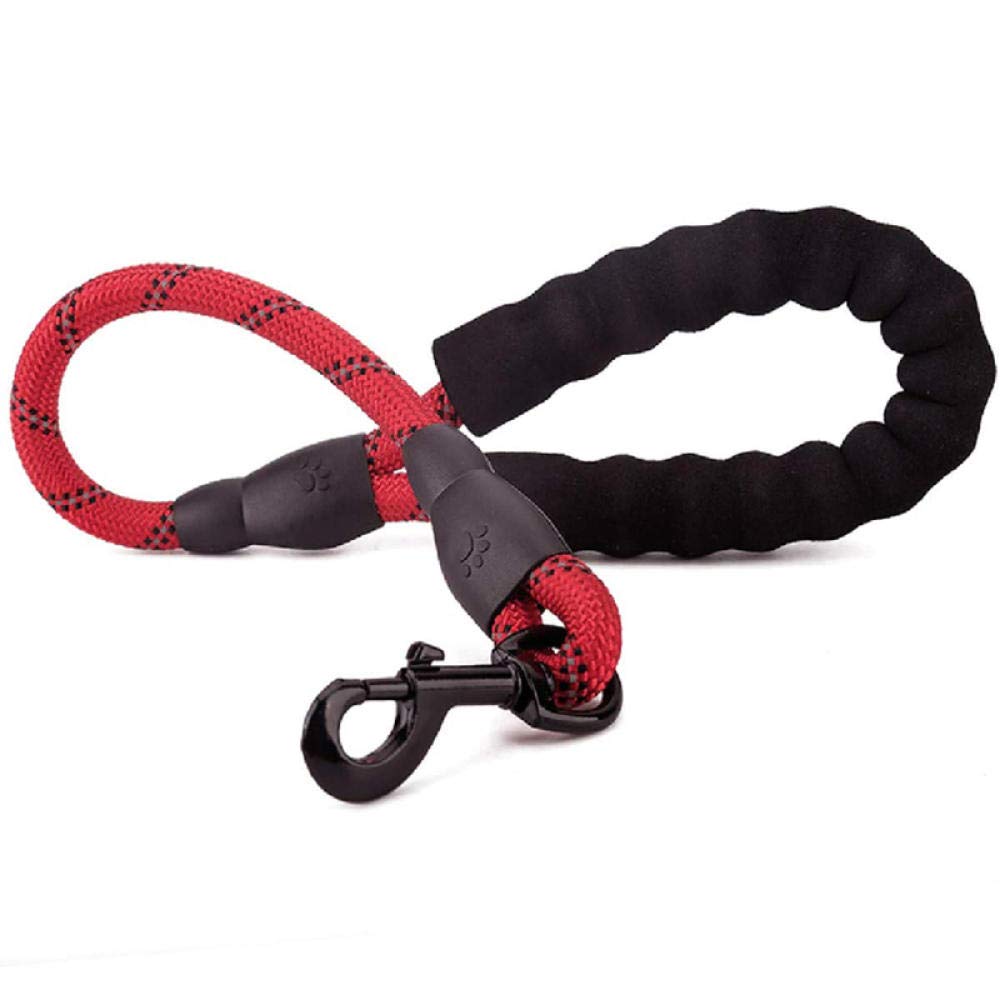Correa Corta for Perros, roja, de 60 cm, Resistente, Reflectante, for Escalada en montaña.,Correa de tracción para Perros