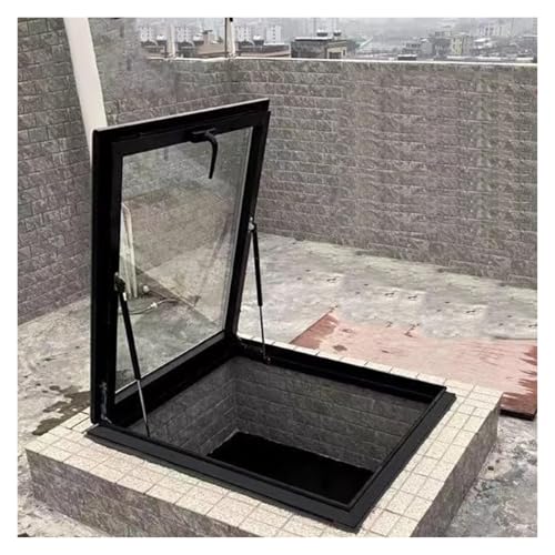 Claraboya personalizable - Ventana de techo en C multiángulo para áticos y sótanos Ventana de salida Emerncy (61 x 74 cm)