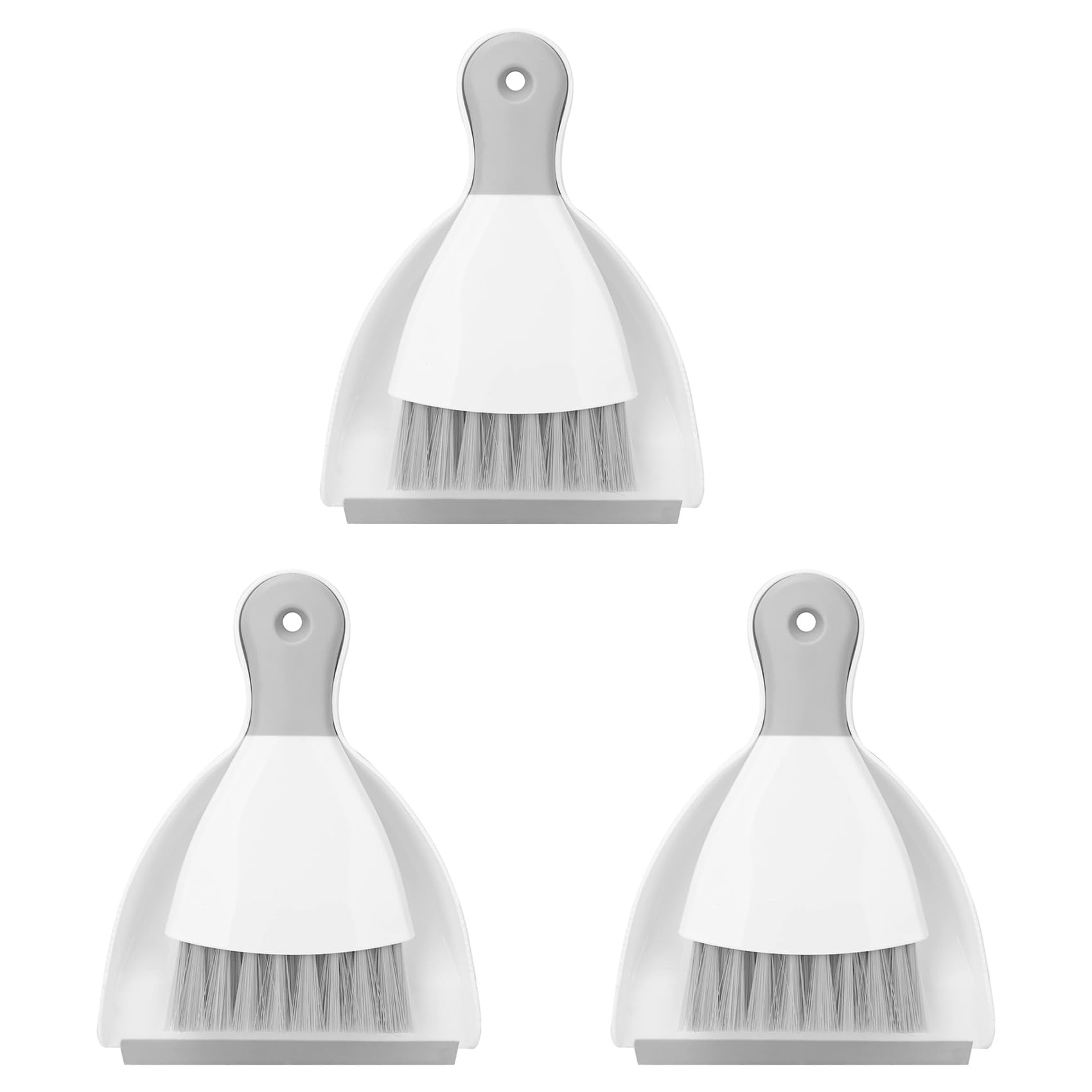 Hndhbfgrt 3X Small Broom and Dustpan Set,Mini Handheld Dust Pan with Cleaning Brush Combo for Home, Desktop,Sofa,Keyboard,Sweeping