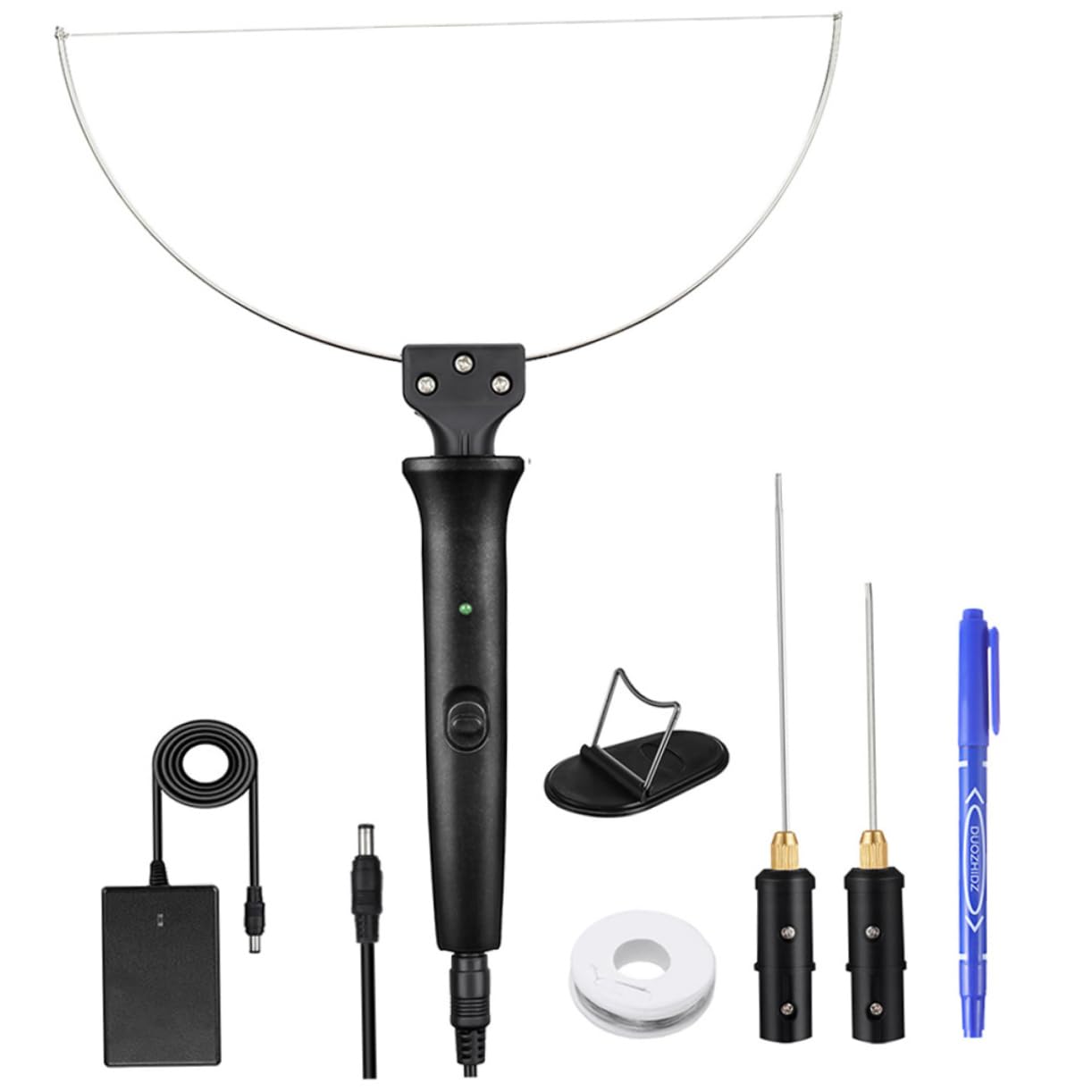 VILLCASE Coupeur de Mousse Électrique Fil Chaud 8 Pièces pour Loisirs Créatifs Utilisateurs Professionnels Blanc Découpe Précise Modélisme Artisanat School Projets Créatifs Électriques 220v