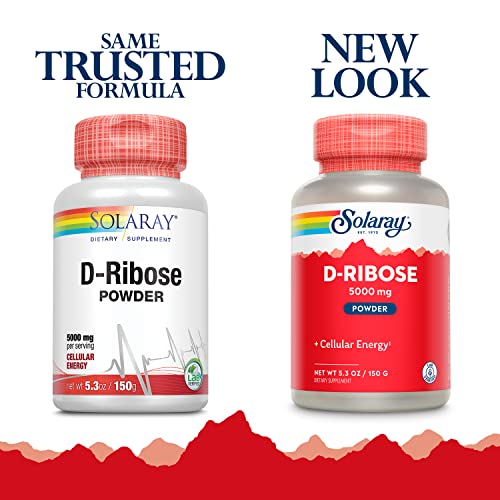 Image of SOLARAY D-Ribose Powder 5000 mg | Healthy Cardiac and Cellular Energy (ATP) Production Support | 30 Servings | 150 Grams