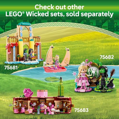 LEGO Wicked Welcome to Emerald City Building Toy - Wicked Toy for Kids, Ages 9+ - Gift for Girls and Boys with Tower Model, Glinda, & Elphaba Minidolls - 75684 - image 7