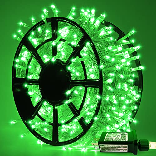 JMEXSUSS 500 LED Green Lights for Christmas Decor, 163 FT Clear Wire Green Christmas Lights Outdoor, 8 Modes Green String Lights Plug in for Christmas Tree Patio Porch Party Decorations JMEXSUSS 500 LED Green Lights for Christmas Decor, 163 FT Clear Wire Green Christmas Lights Outdoor, 8 Modes Green String Lights Plug in for Christmas Tree Patio Porch Party Decorations