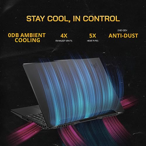 Asus 2022 TUF F15 15.6'' WQHD 144Hz Gaming Laptop, Intel 12th Core i7-12650H, grafica NVIDIA GeForce RTX 3050, 32GB DDR5 RAM, SSD PCIe 1TB, tastiera retroilluminata, Win 11, nero, scheda USB da 32 GB - Notebook - Immagine 3