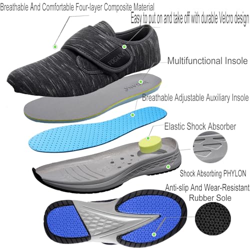 Diabetic Shoes for Men Walking Orthopedic for Swollen Feet | Foot Pain Relief4
