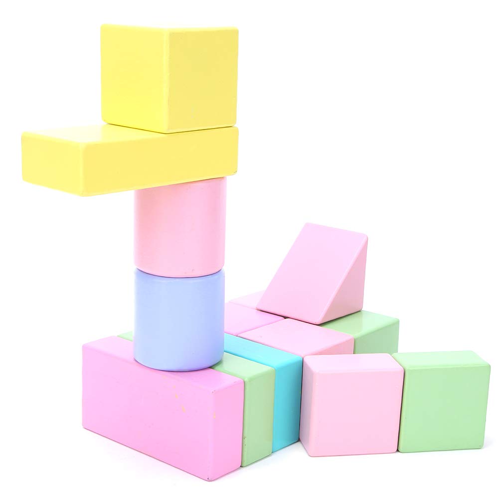 EOJDDPA Juego de bloques de construcción de madera DIY de 32 piezas, juguete para regalo educativo temprano para niñas y niños