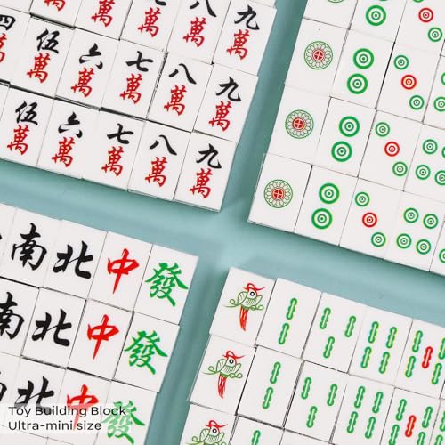 Juego de Mahjong Mini 144 Piezas Bloques de Construcción miniatura 2
