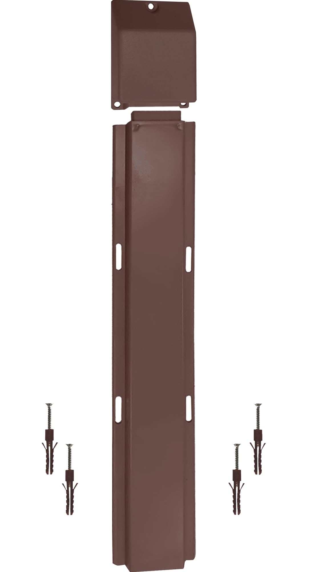 1STec Brown BT Openreach 25 + 101A cable cover capping for outdoor Together these protect the wall entry point & gives the underground telephone broadband drop wire main feed protection from damage