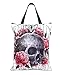 Liquorbrand Sak Yant Asian Tattoo Skull Tote Bag 17 x 18