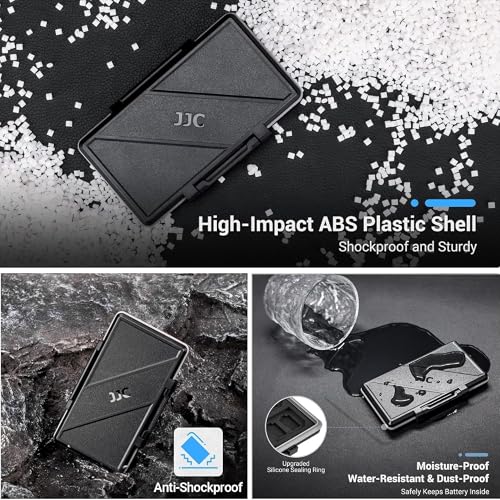 Image of 36 Slots Memory Card Case Water-Resistant Anti-Shock Memory Card Wallet for 24 Micro SD SDXC SDHC TF Cards and 12 SD SDXC SDHC Cards