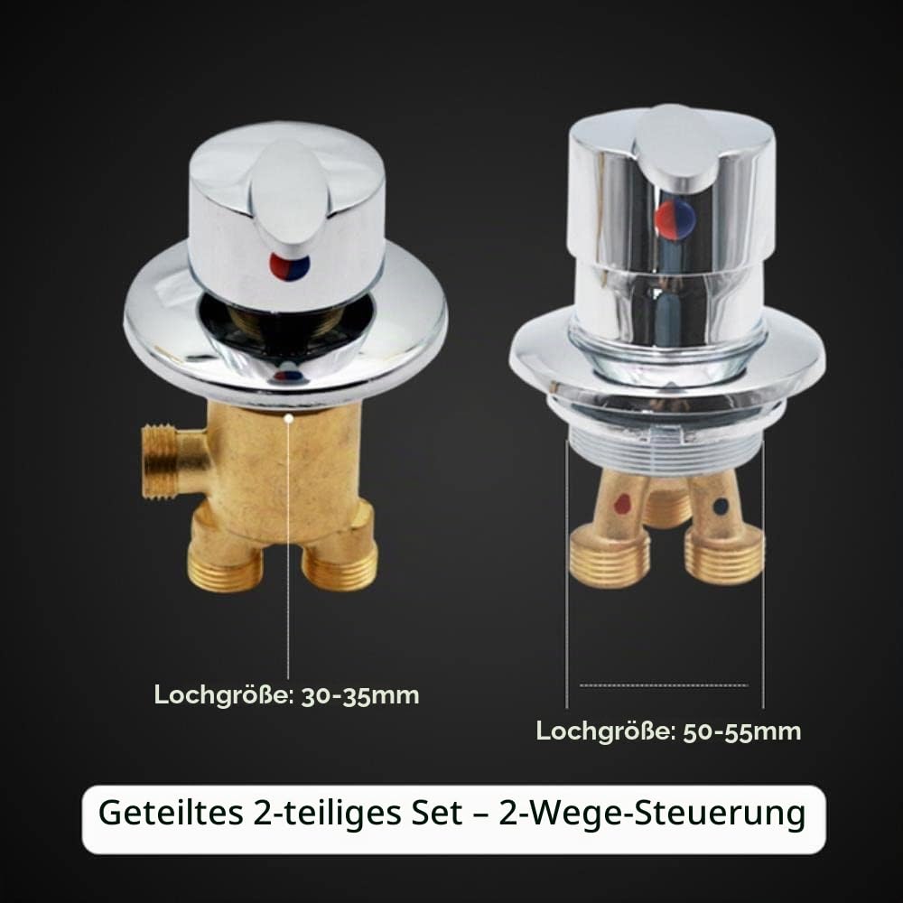Wasserhahn Badewanne Heiß- und Kaltwasserventil Mischbatterie dusche