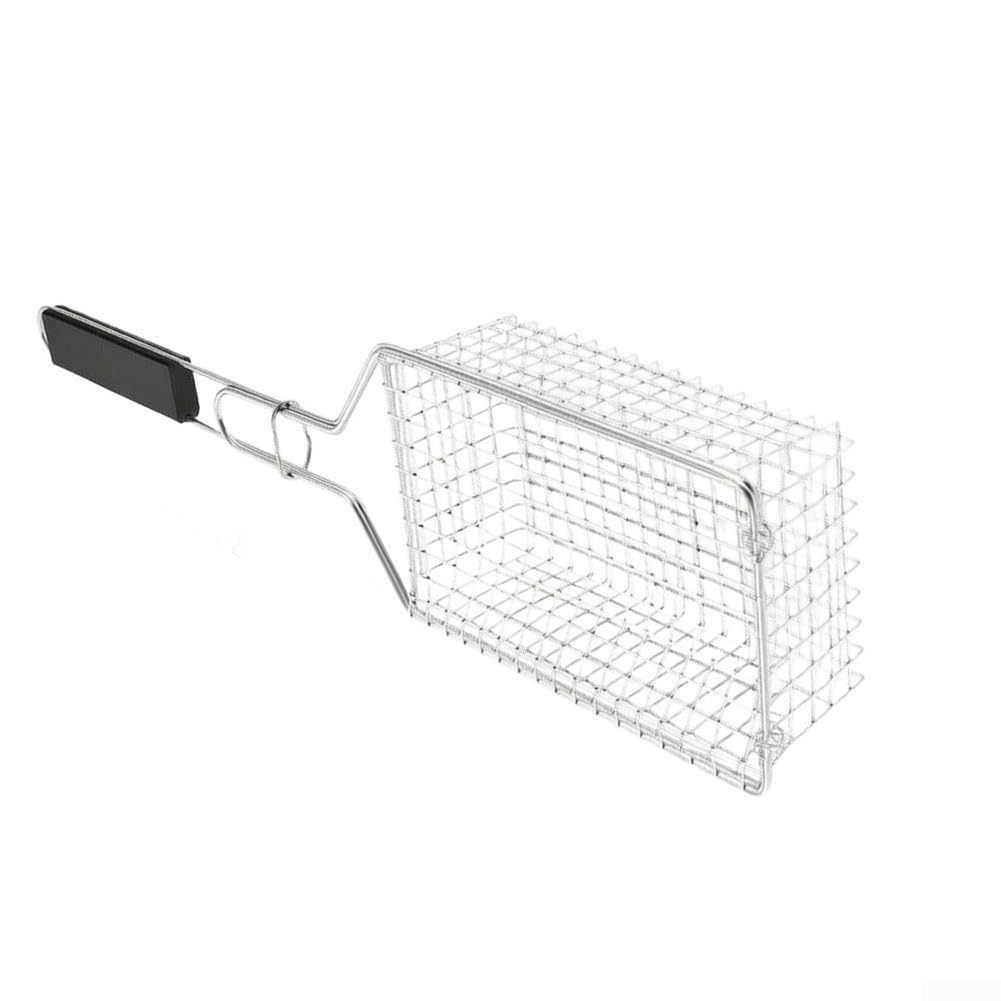 Cesta Barbacoa para acero Inoxidable Giratoria para bloqueo Seguro