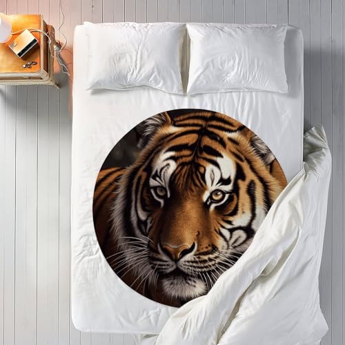 Couverture ronde douce camping et méditation confort - 7