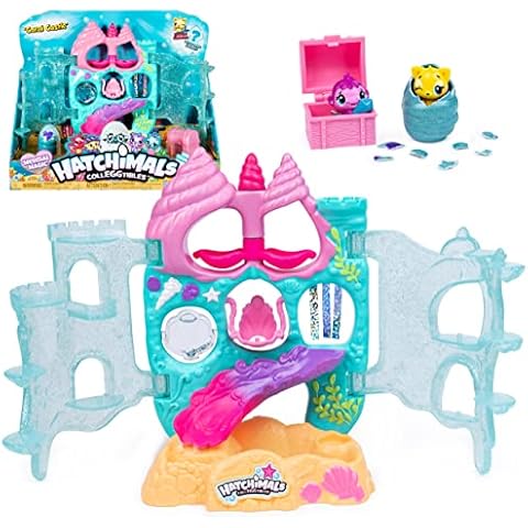 Hatchimals CollEGGtibles, Coral Castle Fold Open Playset with Exclusive Mermal Character (Amazon Exclusive Set), Girl Toys, Girls Gifts for Ages 5 and up Cover