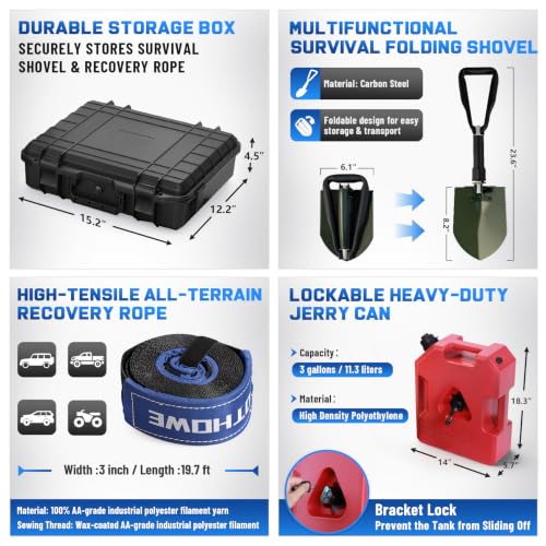 Image of 22.5 inch Truck Bed Rack with Off-Road Travel Kit for Full Size Trucks