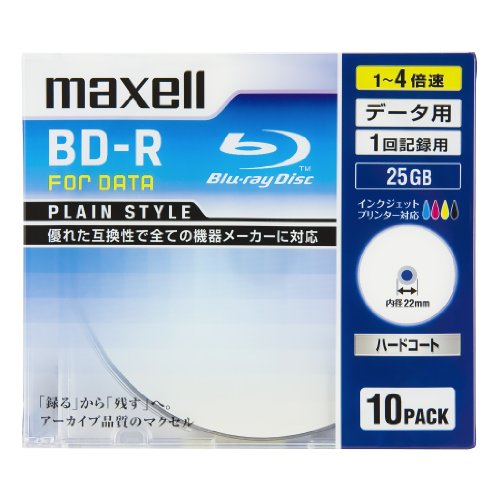 Amazon.co.jp: マクセル(maxell) データ用 BD-R 片面1層 25GB 4