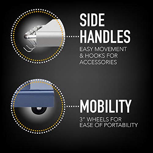 Kenmore-3-Burner-Propane-BBQ-Grill-30000-BTUs-Gas-Grill-with-Cast-Iron-Cooking-Grates-Folding-Side-Tables-Wheels-Outdoor-Grill-with-Tool-Hooks-Azure-Blue