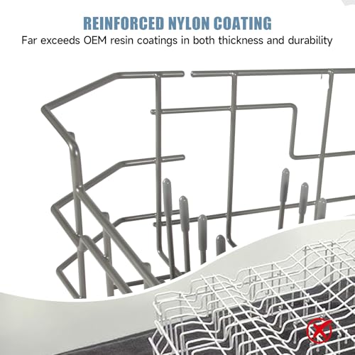Image of WD28X34744 WD28X26099 Dishwasher Lower Rack Compatible with GE Dishwashers | Replaces WD28X24396,WD28X22659,WD28X28918. Fits Models GDF510PSR3SS, GDF510PSM0SS, GDF510PSMOSS, GDF535PSR0SS, GDF510PSR6SS