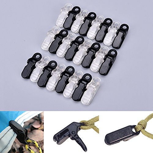 Maziwa 12PCS antivento tenda da sole TARP clips