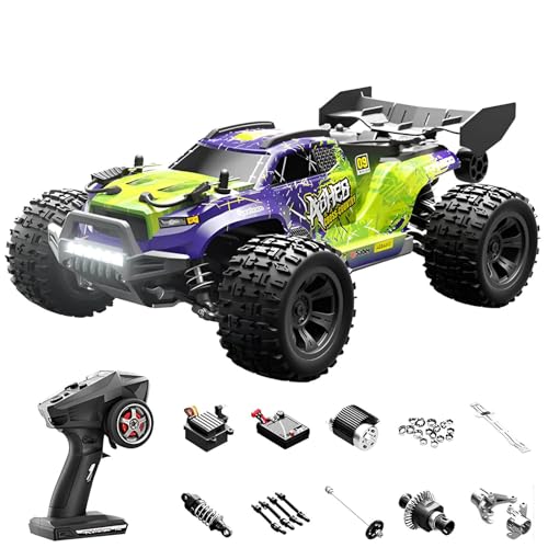 Genérico Coche RC Buggy 1:18 4wd, 28 Km/h, Radio 2.4ghz, Faros Led, Acelerador Proporcional, Carcasa Antiexplosión, Todo Terreno para Aventuras Extremas