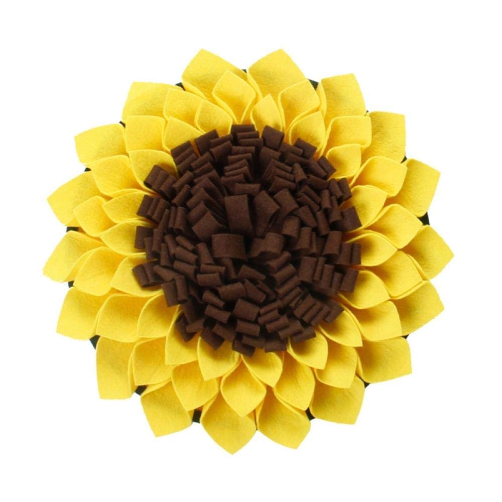 Trainingspads Für Hunde Waschbare Hundeschnupfmatte Sonnenblumenpuzzlespielzeug Nase Geruchstraining Schnüffelkissen Langsamfütterungsschale Nahrungsspender 2St
